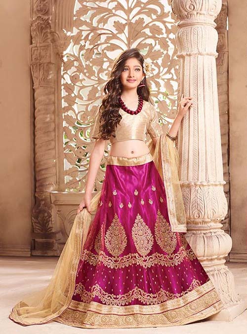 BEAUTIFUL INDIAN KIDS LEHENGA CHOLI - BT-LH-R-4181