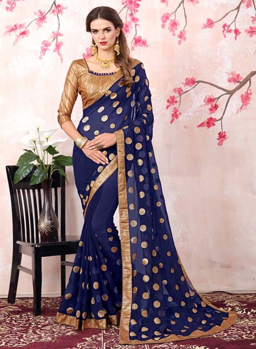 PARTY WEAR INDIAN SILK SAREE - BT-SR5522