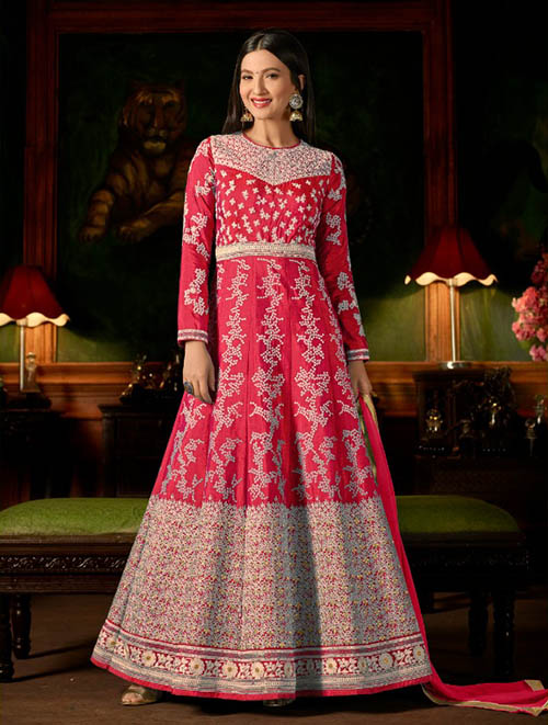 DESIGNER INDO WESTERN GOWN - BT-IW-8154