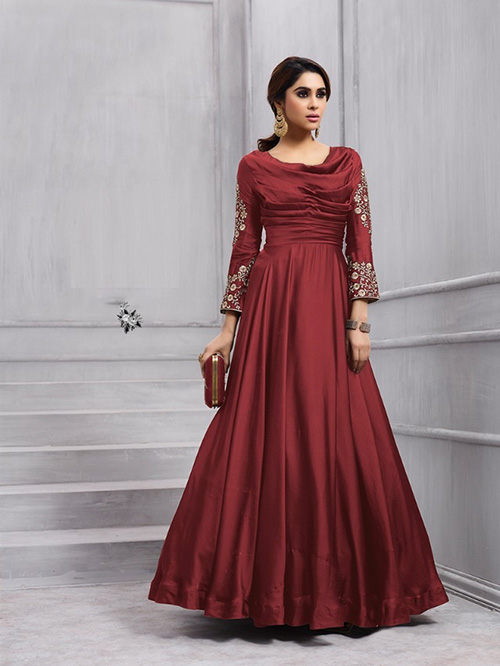 DESIGNER INDO WESTERN GOWN - BT-IW-R-8173B