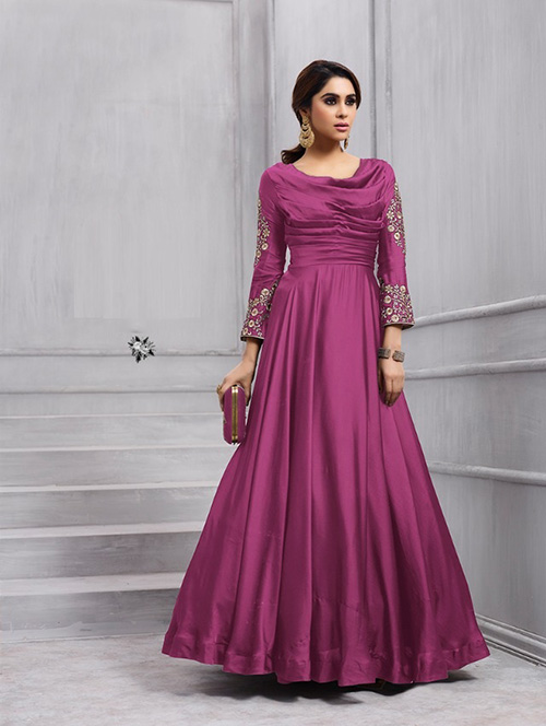 DESIGNER INDO WESTERN GOWN - BT-IW-R-8173D