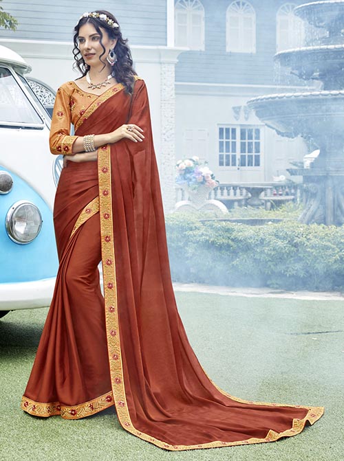 PREMIUM CHIFFON INDIAN SAREE - BT-SR5553