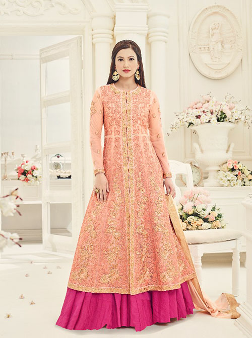 DESIGNER INDO WESTERN GOWN - BT-IW8009