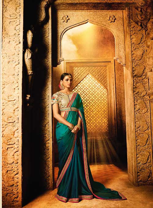 PARTY WEAR INDIAN SILK SAREE - BT-SR5482