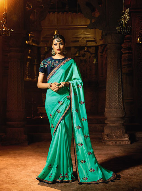 PARTY WEAR INDIAN SILK SAREE - BT-SR5491