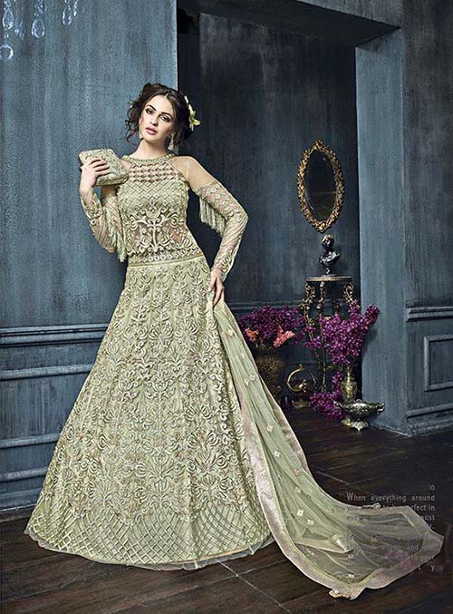 DESIGNER INDO WESTERN GOWN - BT-IW-8092