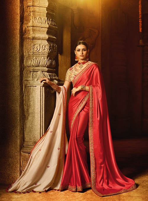 PARTY WEAR INDIAN SILK SAREE - BT-SR5484
