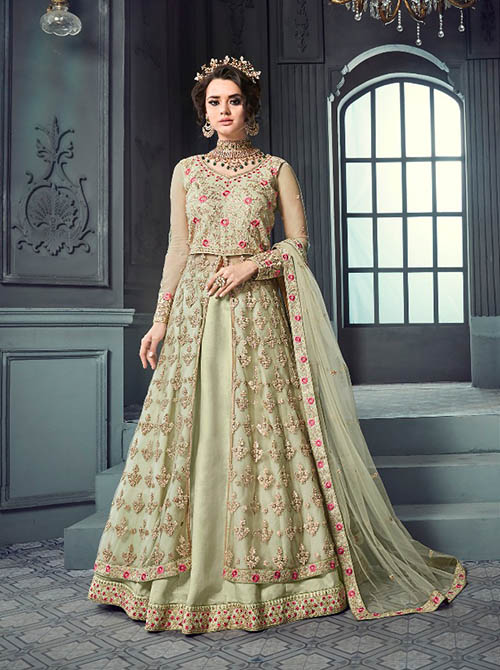 DESIGNER INDO WESTERN GOWN - BT-IW-8153