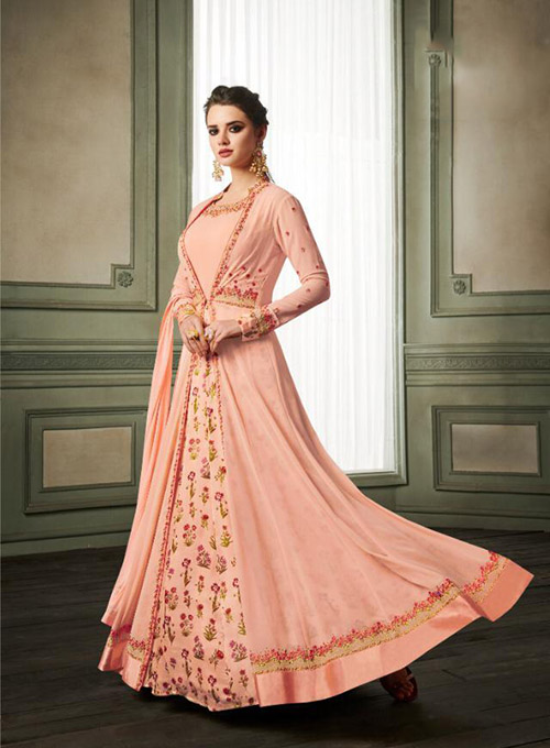 DESIGNER INDO WESTERN GOWN - BT-IW-R-8241