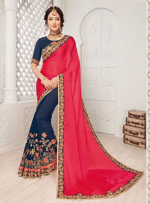 PARTY WEAR INDIAN SILK SAREE - BT-SR5441