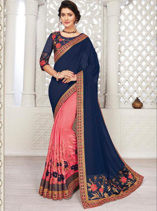 PARTY WEAR INDIAN SILK SAREE - BT-SR5461