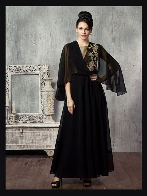 DESIGNER INDO WESTERN GOWN - BT-IW-R-8060