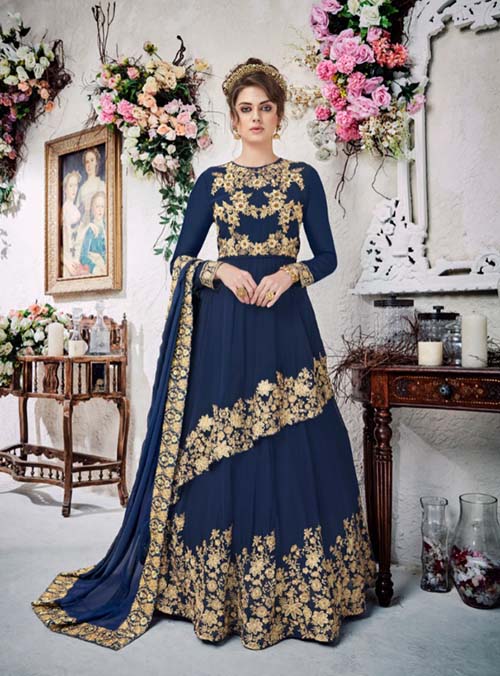 DESIGNER INDO WESTERN GOWN - BT-IW-8132