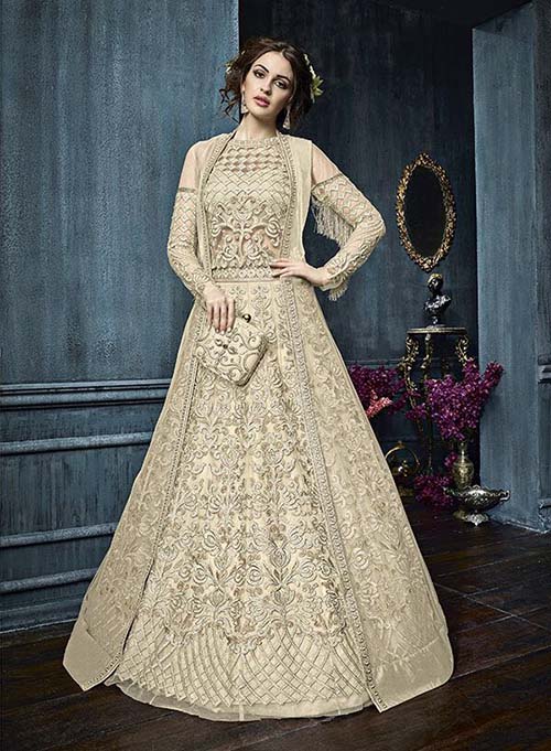 DESIGNER INDO WESTERN GOWN - BT-IW-8084