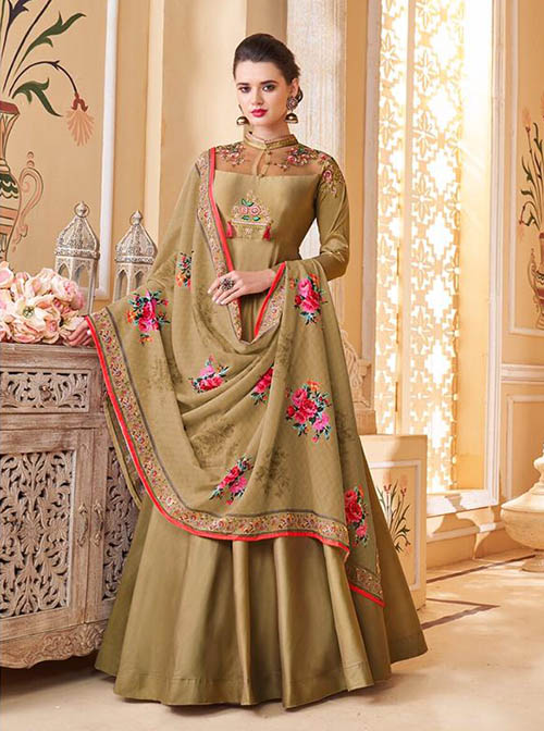 DESIGNER INDO WESTERN GOWN - BT-IW-R-20165