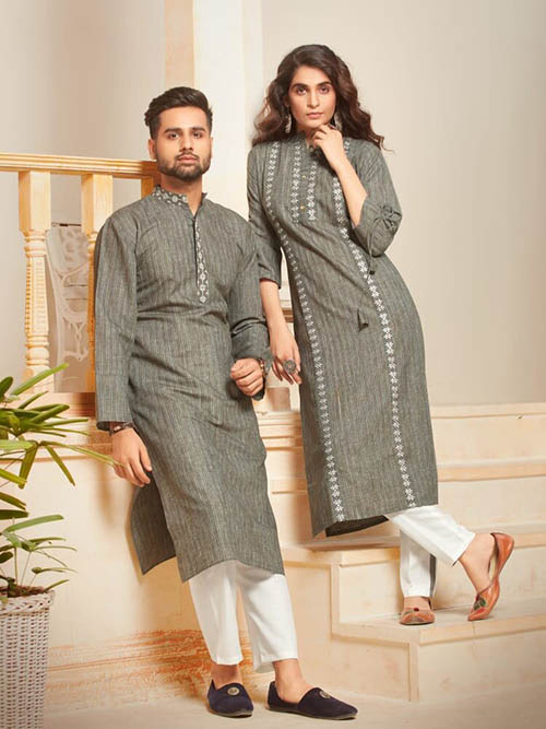 DESIGNER INDIAN KURTA PAJAMA-BT-KP-600035-M