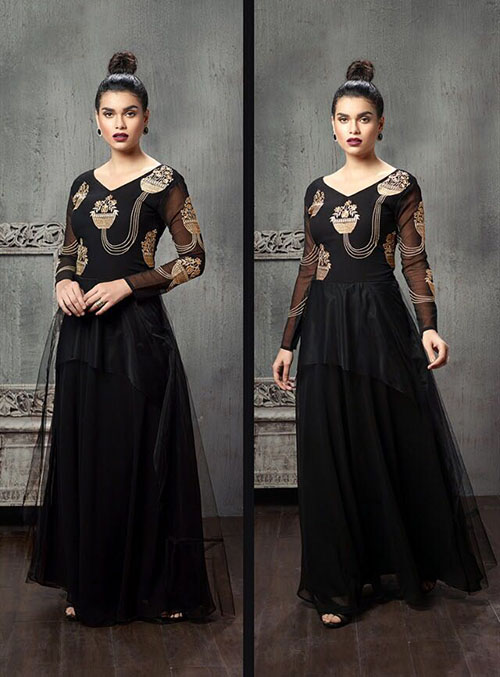 DESIGNER INDO WESTERN GOWN - BT-IW-R-8067