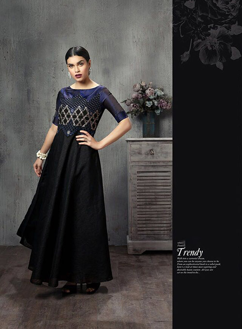 DESIGNER INDO WESTERN GOWN - BT-IW-R-8069