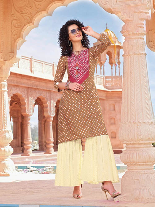 DESIGNER INDIAN KURTI - BT-K-R-90012-M