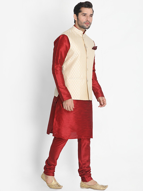 DESIGNER INDIAN KURTA PAJAMA JACKET-600001-XXL