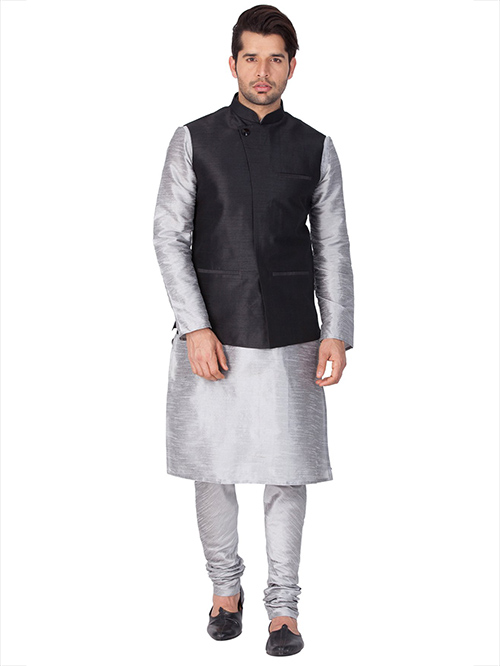 DESIGNER INDIAN KURTA PAJAMA JACKET-600005-XXL