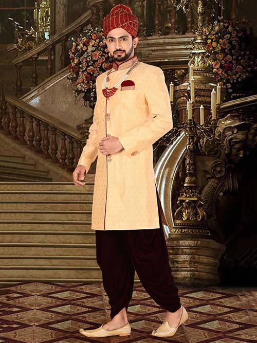 DESIGNER INDIAN SHERWANI-600022-XL