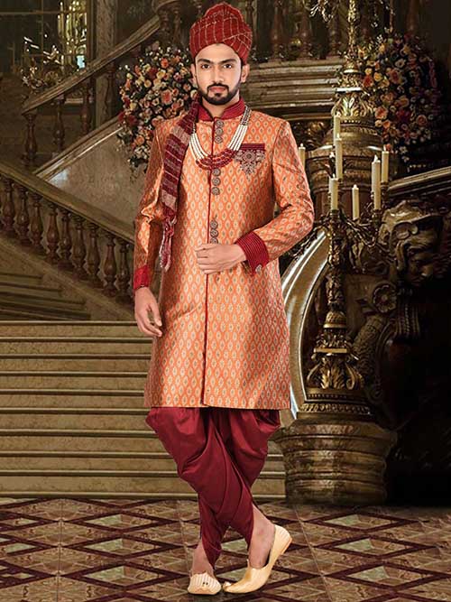 DESIGNER INDIAN SHERWANI-600026-L
