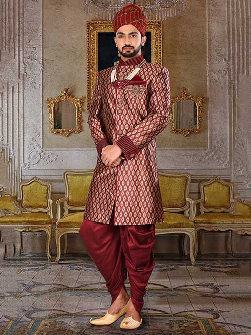 DESIGNER INDIAN SHERWANI-600027-XXL
