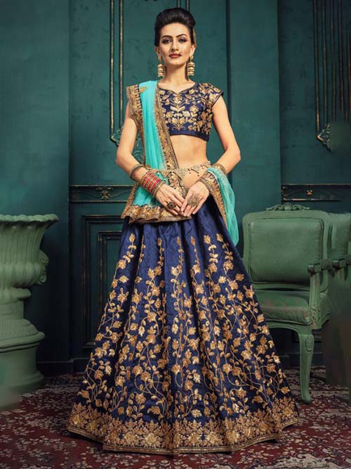 BEAUTIFUL INDIAN LEHENGA CHOLI - BT-LH-R-10182-XXL