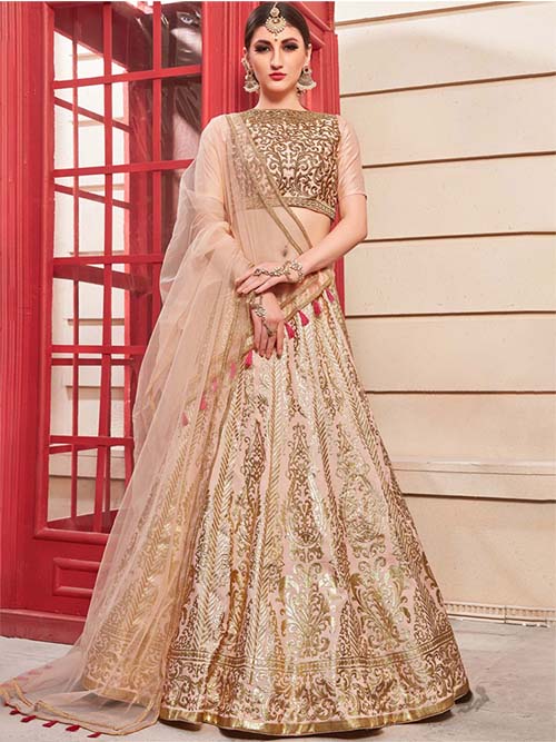 BEAUTIFUL INDIAN LEHENGA CHOLI - BT-LH-R-10193-L