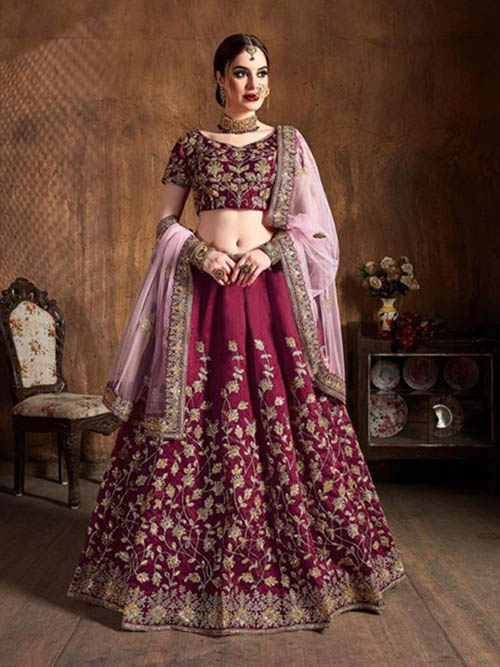BEAUTIFUL INDIAN LEHENGA CHOLI - BT-LH-R-10212-XXL