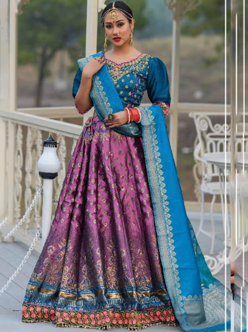 BEAUTIFUL INDIAN LEHENGA CHOLI - BT-LH-R-10251-L