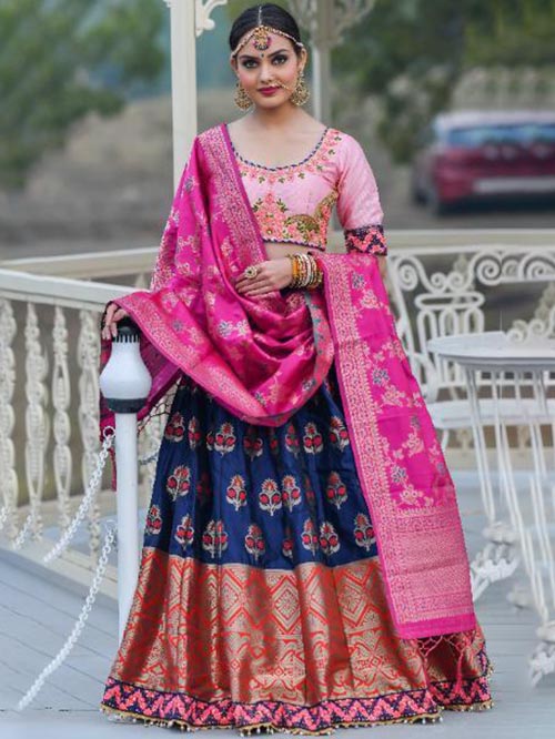 BEAUTIFUL INDIAN LEHENGA CHOLI - BT-LH-R-10255-L