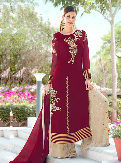 DESIGNER INDIAN SALWAR KAMEEZ - BT-SK-R-30123-M