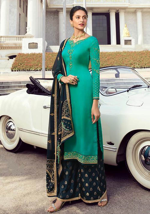DESIGNER INDIAN SALWAR KAMEEZ - BT-SK-R-30195-L