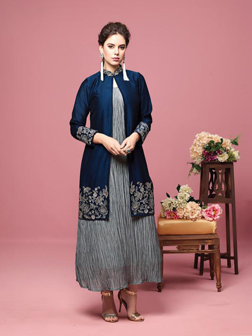 DESIGNER INDO WESTERN GOWN - BT-IW-R-200202