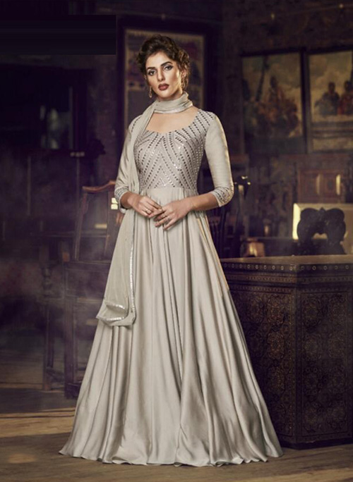 DESIGNER INDO WESTERN GOWN - BT-IW-R-200211