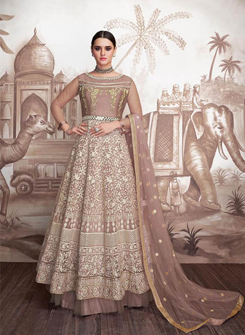 DESIGNER INDO WESTERN GOWN - BT-IW-R-200221-L