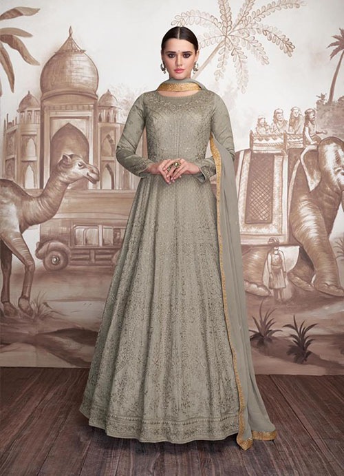 DESIGNER INDO WESTERN GOWN - BT-IW-R-200225-L