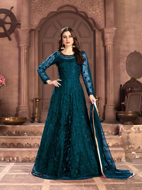 DESIGNER INDO WESTERN GOWN - BT-IW-R-200235