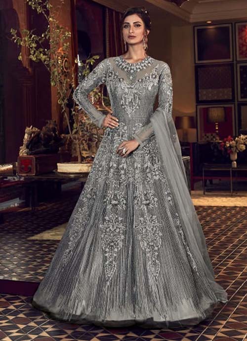 DESIGNER INDO WESTERN GOWN - BT-IW-R-200246
