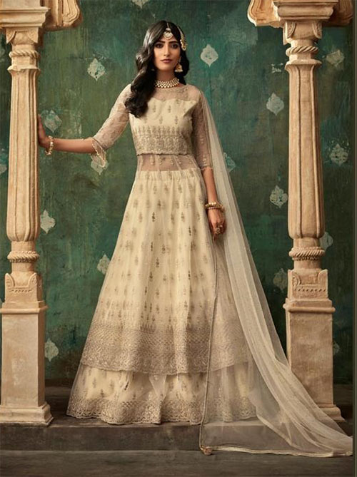DESIGNER INDO WESTERN GOWN - BT-IW-R-200254