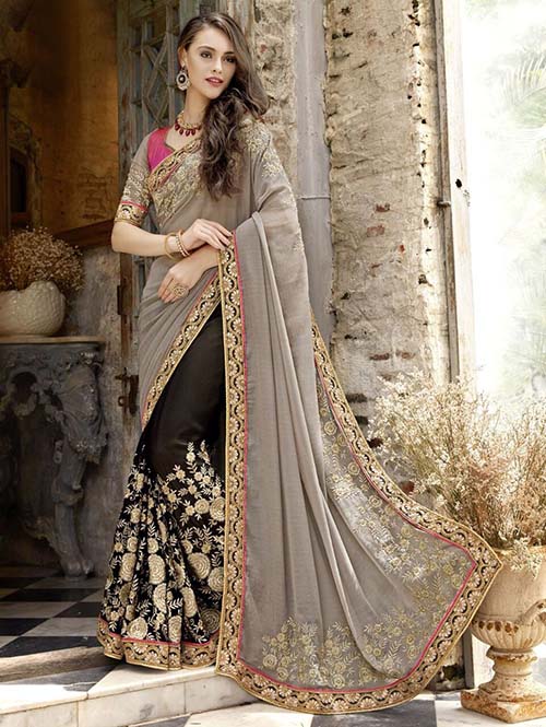 PARTY WEAR INDIAN GEORGETTE SAREE - BT-SR5287