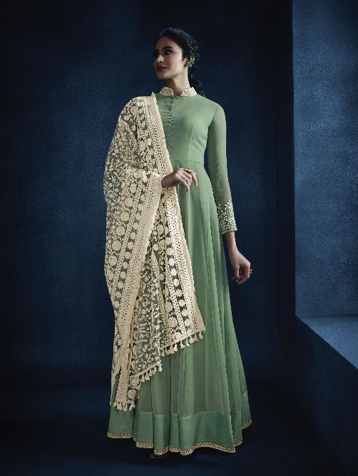 DESIGNER INDO WESTERN GOWN - BT-IW-R-20145