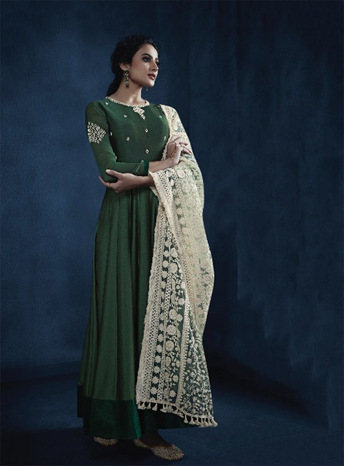 DESIGNER INDO WESTERN GOWN - BT-IW-R-20149