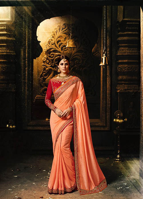 PARTY WEAR INDIAN SILK SAREE - BT-SR-40046