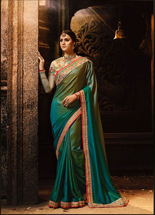 PARTY WEAR INDIAN SILK SAREE - BT-SR-40048