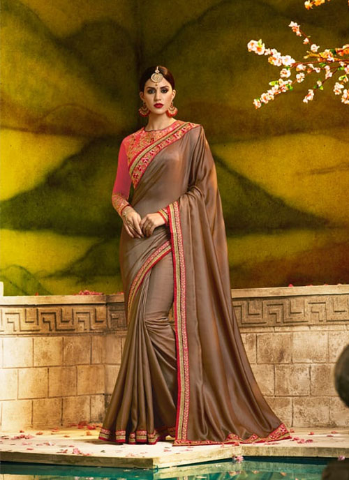 PARTY WEAR INDIAN SILK SAREE - BT-SR-40072