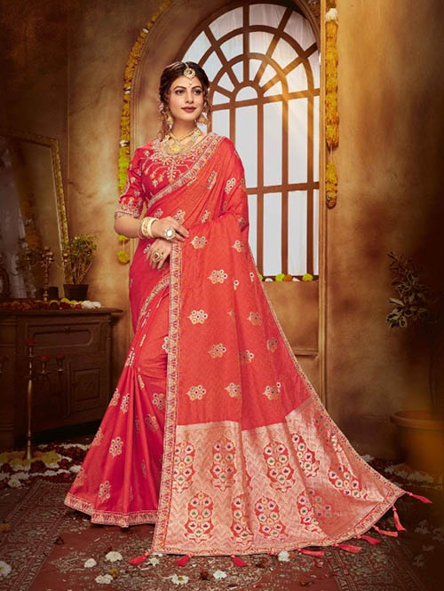 PARTY WEAR INDIAN SILK SAREE - BT-SR-40125