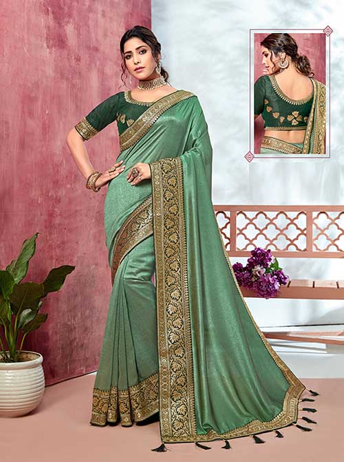 PARTY WEAR INDIAN SILK SAREE - BT-SR-40133